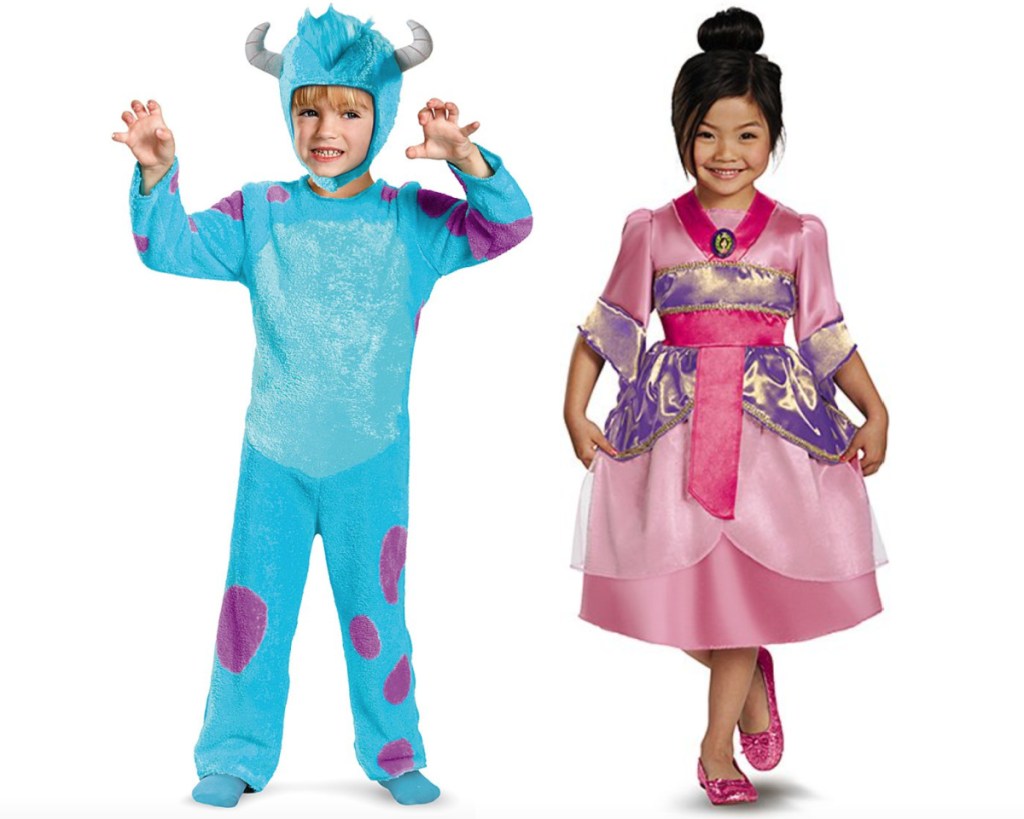 monsters inc and mulan kids disney costumes