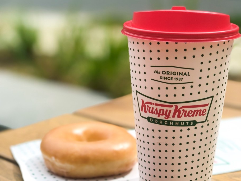 coffee and douhgnut from Krispy Kreme - what to buy in september