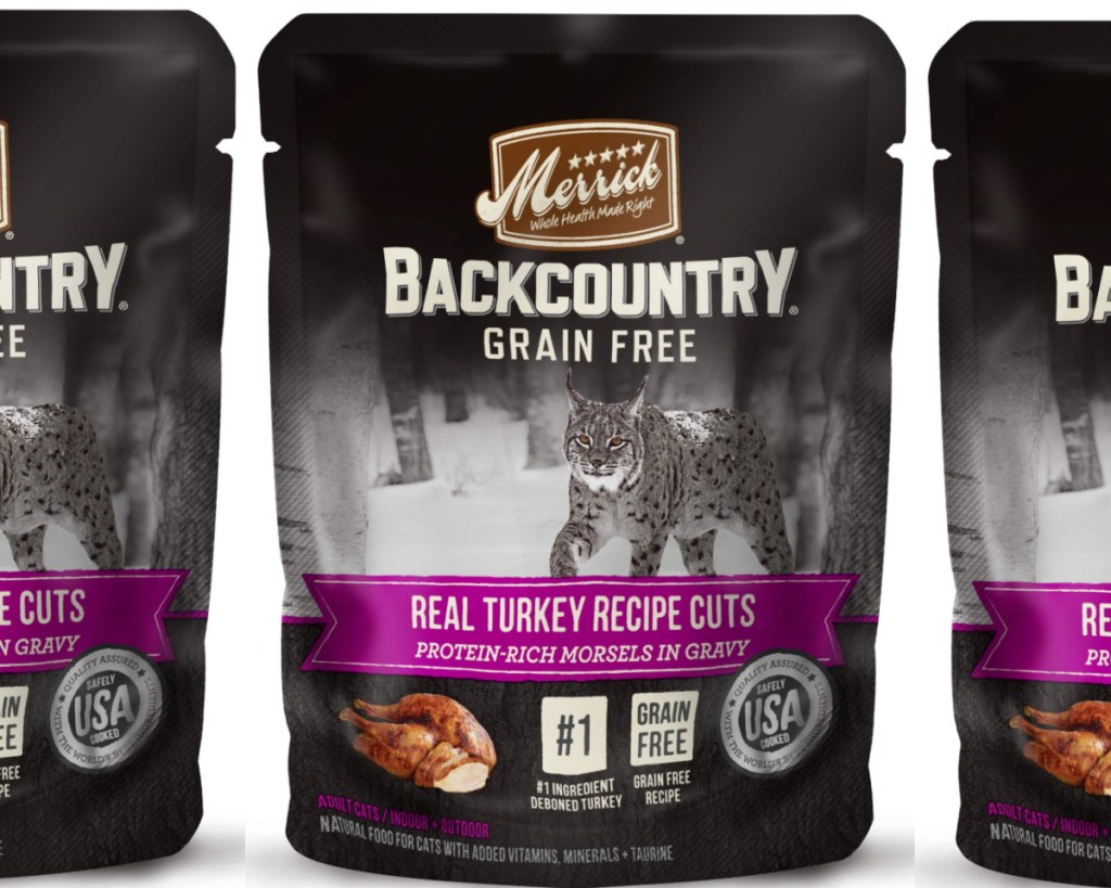 merrick backcountry cat food pouches