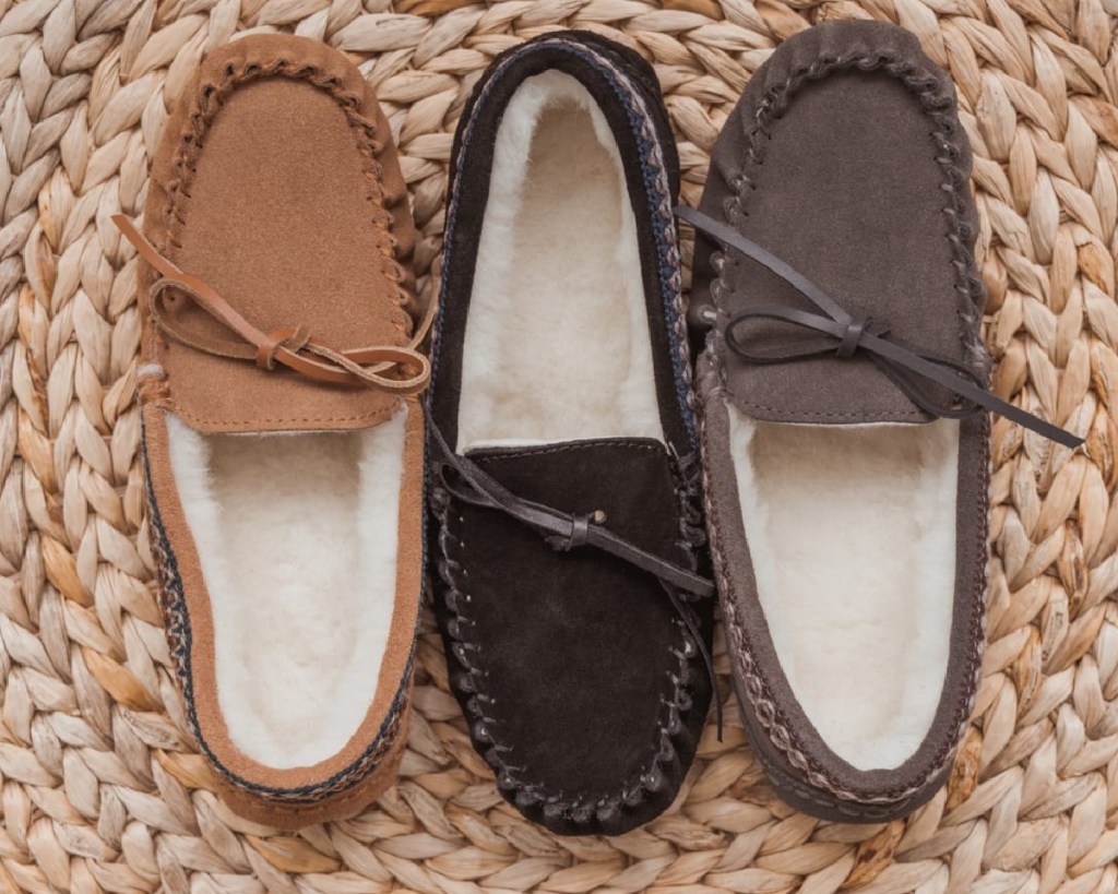 muk luks mocassins in three colors