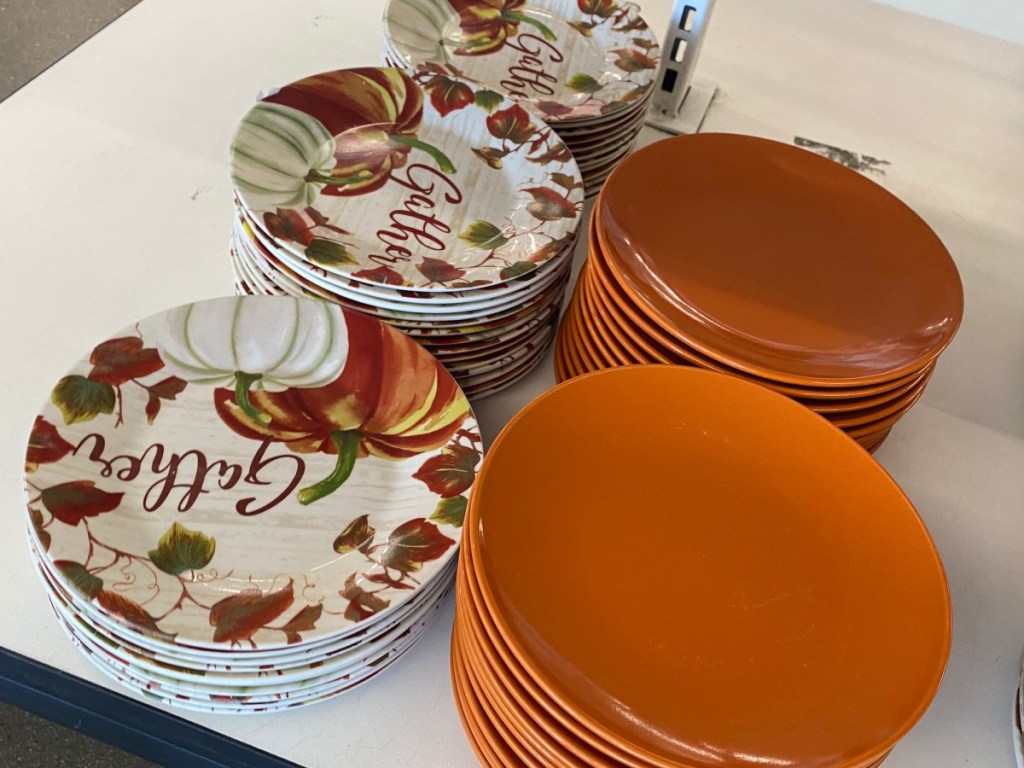 Pumpkin Themed Ceramic 7.5″ Salad Plate