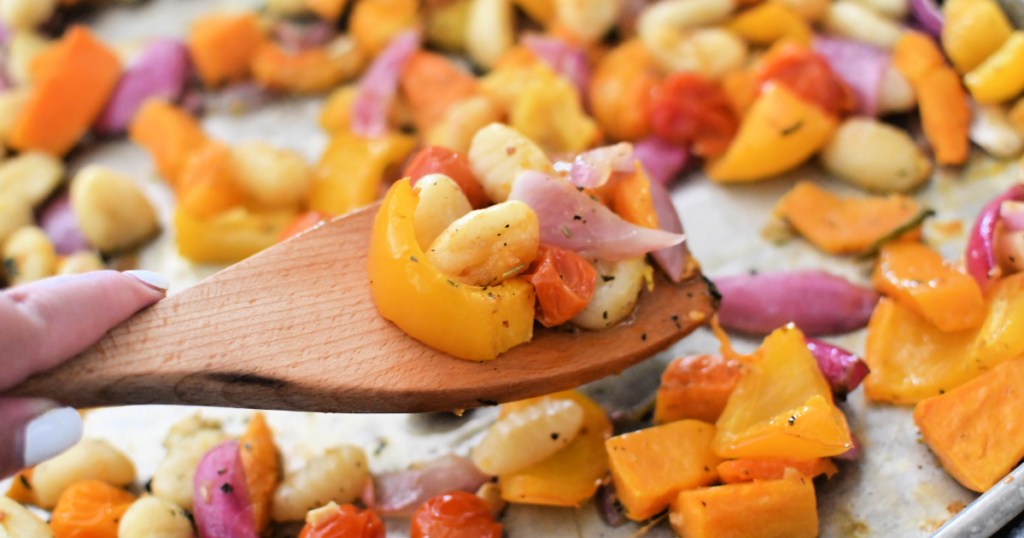 onful of sheet pan gnocchi