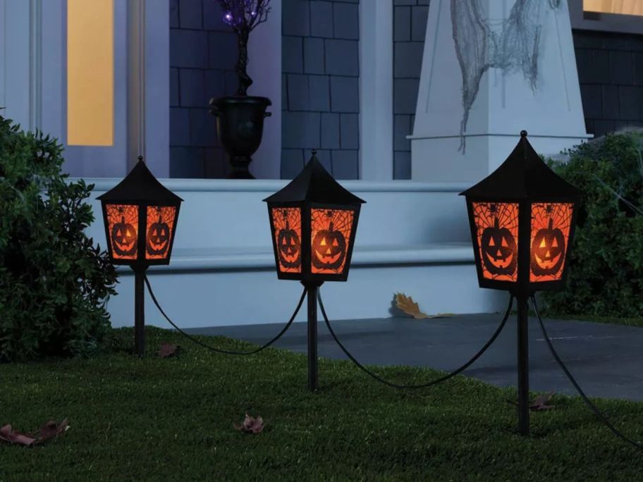 pumpkin pathway lights