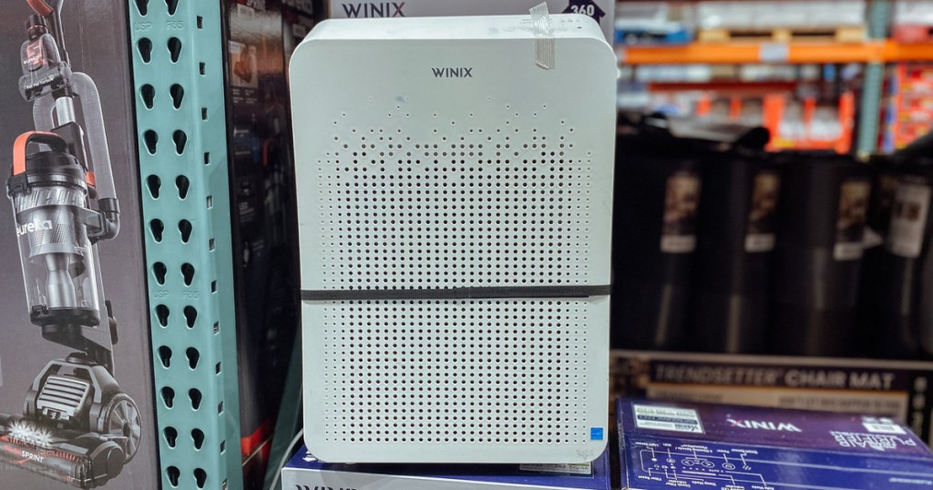 white air purifier in-store