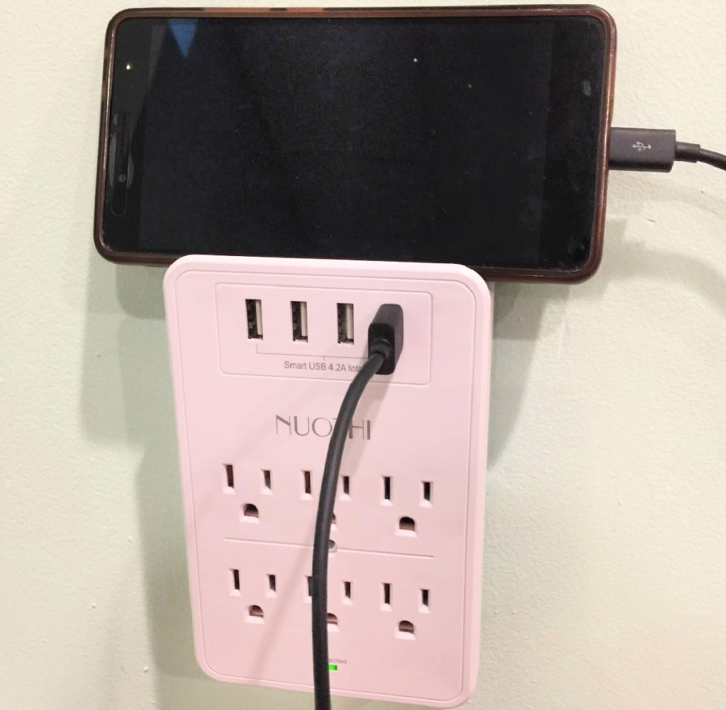 6-Outlet Surge Protector w/ 4 USB Ports