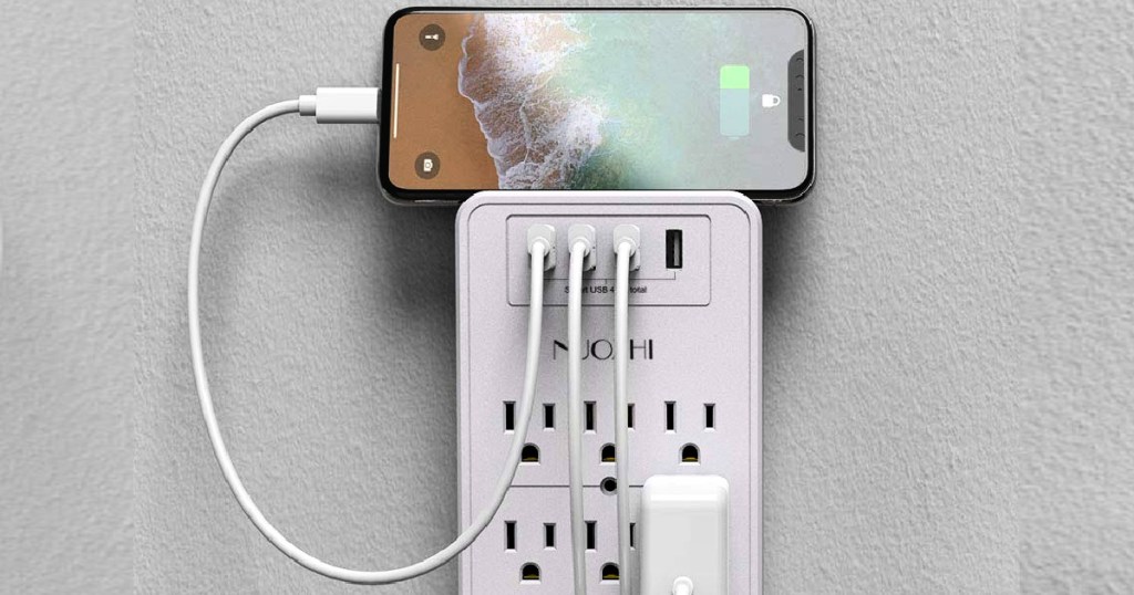 6-Outlet Surge Protector w/ 4 USB Ports