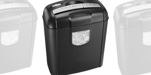 Insignia 6-Sheet Crosscut Shredder Only $19.99 on BestBuy.com (Regularly $47)