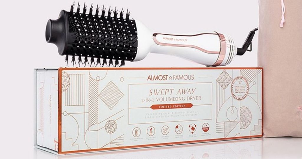 hair dryer brush on a box
