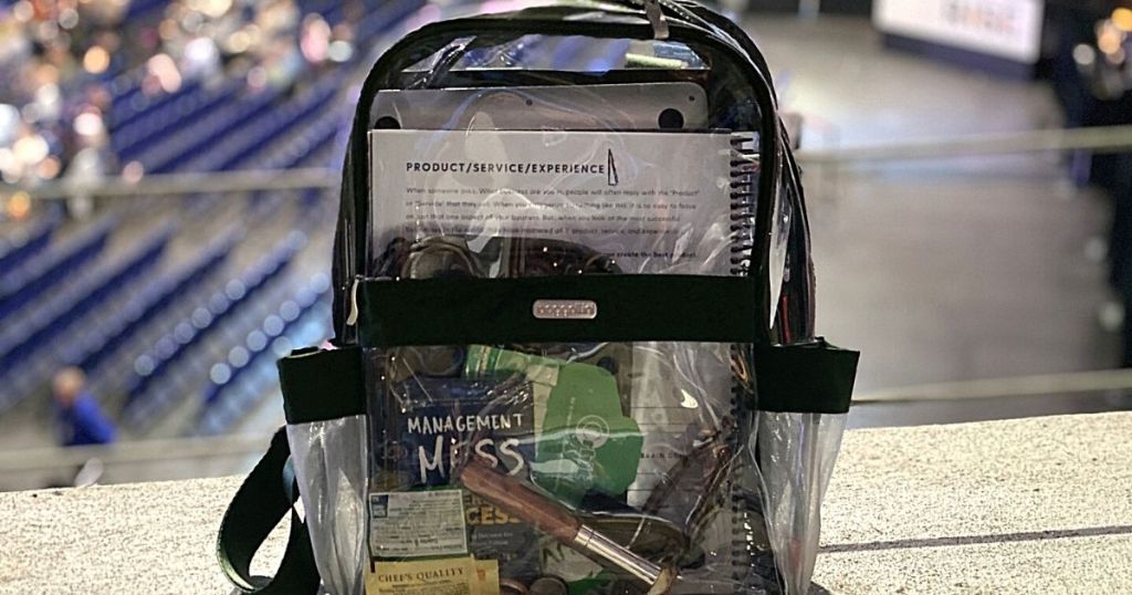 clear Baggallini backpack