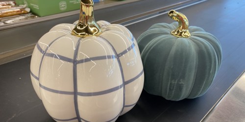 Huntington Home Ceramic Pumpkins Just $8.99 at ALDI