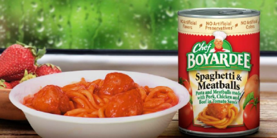 Chef Boyardee Spaghetti & Meatballs 4-Pack Only $3.80 Shipped on Amazon