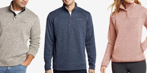 Eddie Bauer Men’s & Women’s Fleece from $15 (Regularly $60)