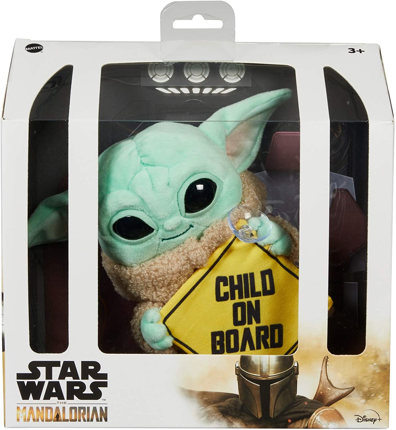 Grogu Child on Board Plush in box