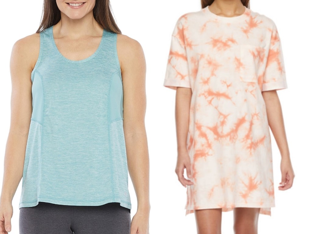 women's tank top and dress from jcpenney