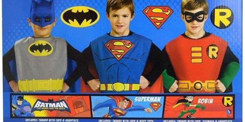 Rubie’s DC Comics Kids Action Trio Superhero Costume Set Just $14.99 on Amazon (Just $5 Per Costume)