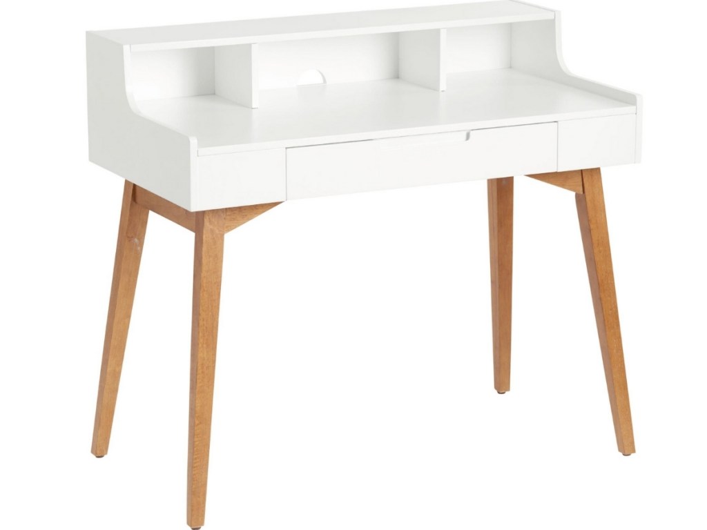 white tatum desk with drawer and hutch from world market