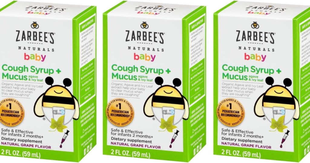 Zarbee's Naturals Baby Cough Syrup 2oz Bottle in Grape Flavor