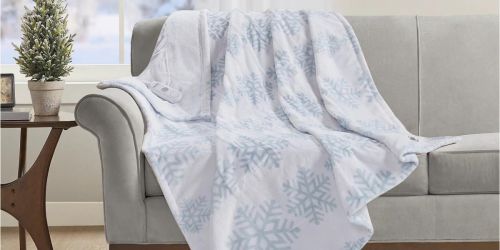 Holiday Heated Plush Throw Only $29.99 Shipped on Macys.com (Regularly $100)