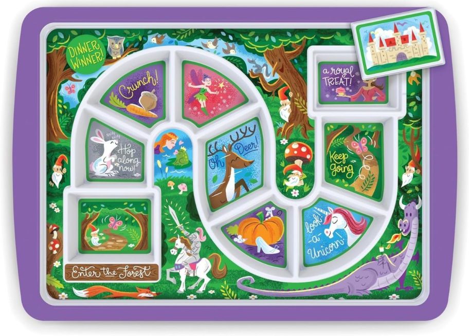 Dinner Winner Enchanted Forest Tray stock image