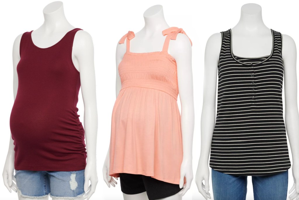 kohls maternity tanks