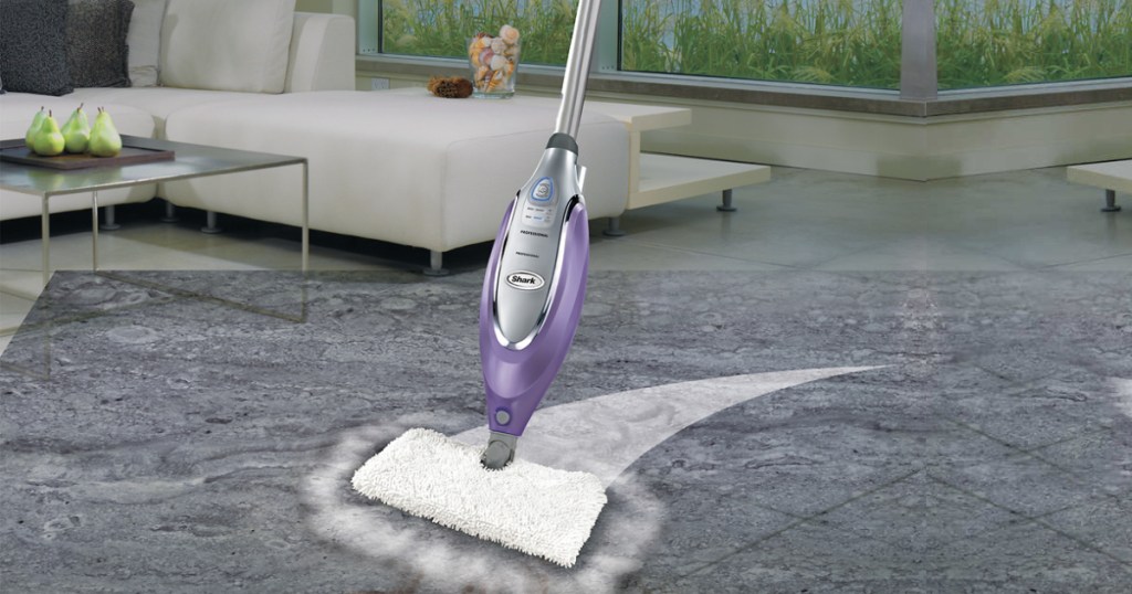 purple shark steam mop