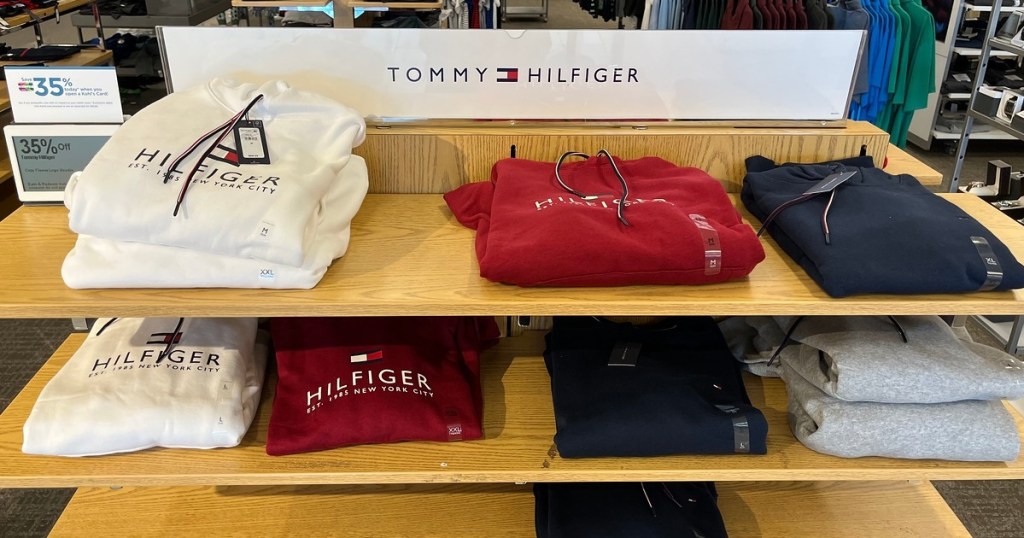 Tommy Hilfiger display at Kohl's