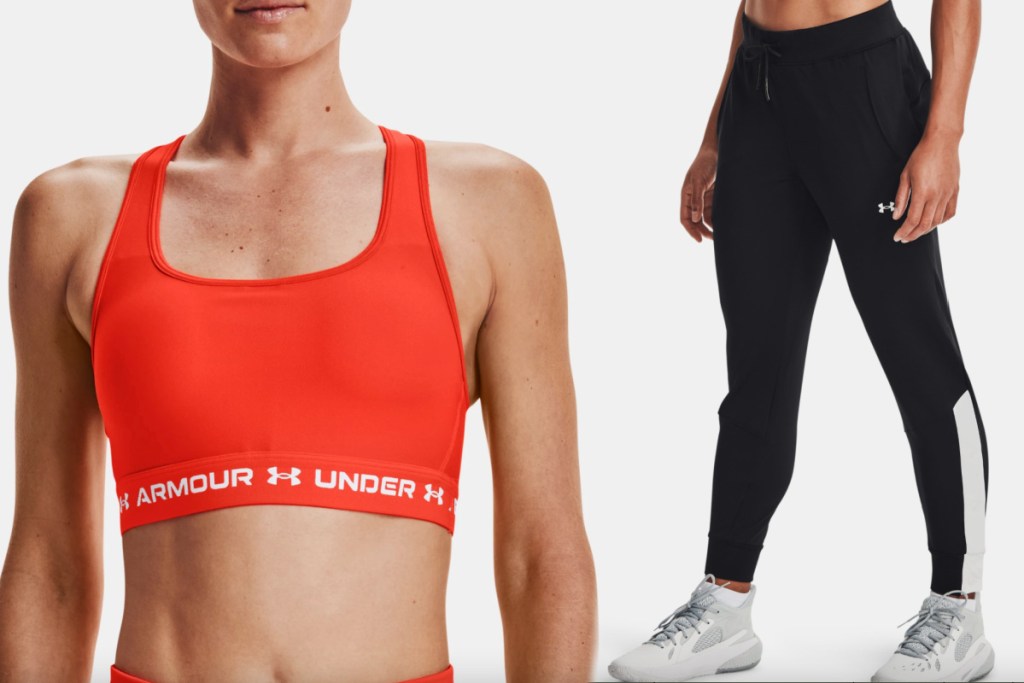under armour womens bra + pants