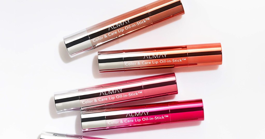 multiple shades of almay lip oil sticks