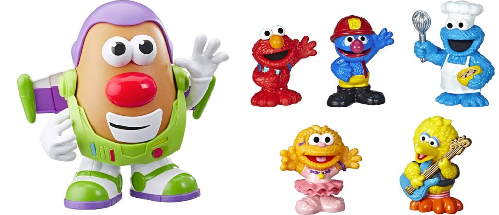 mr potato head and sesame street toys