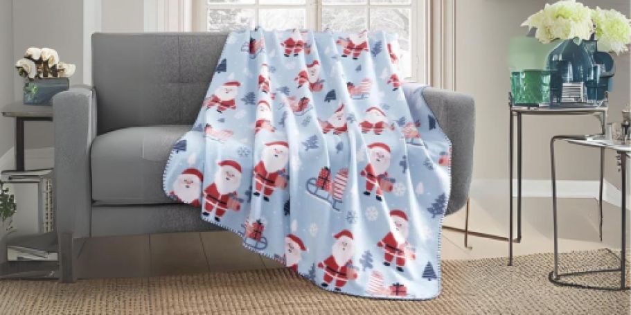 Holiday Printed Fleece Throw Blankets ONLY $7 on Macy’s.com