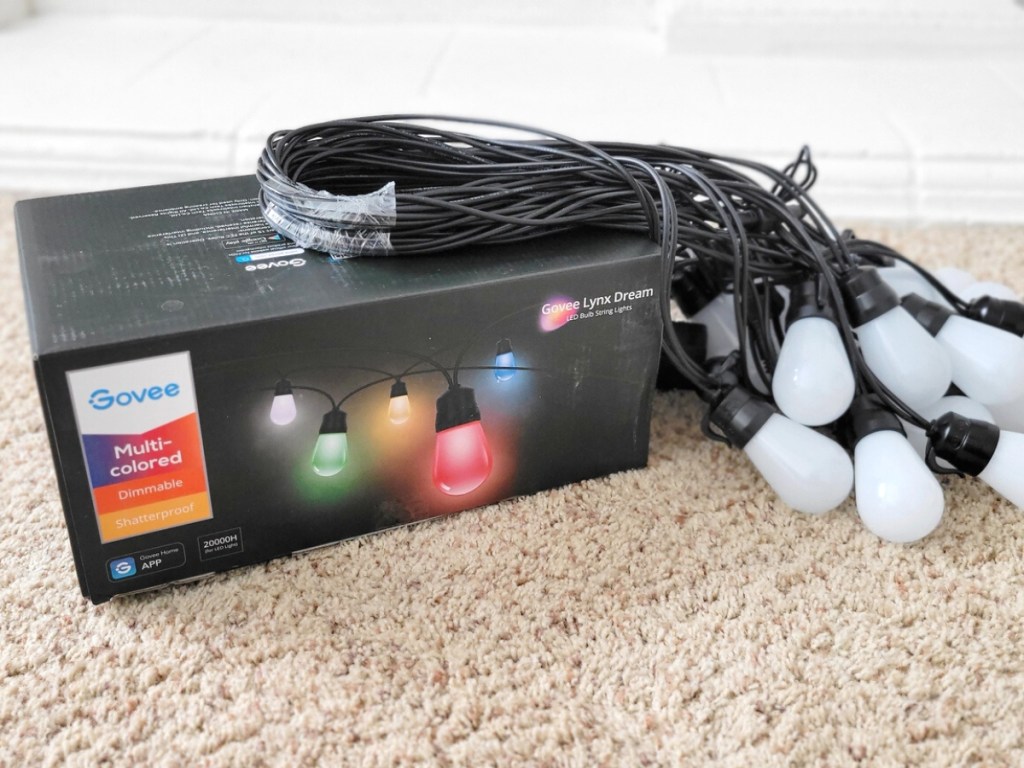 Govee WiFi RGBIC Outdoor 96-Feet String Lights