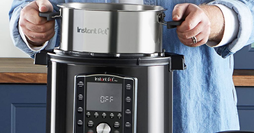 removing inner pot from instant pot pro