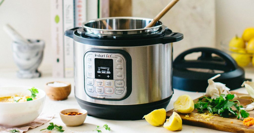 instant pot with ingredients around it