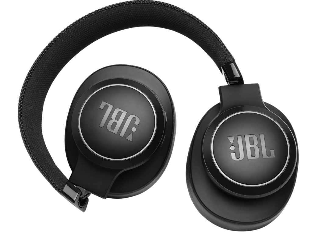 black JBL over-the-ear headphones