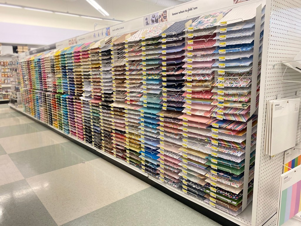 Joann Open Card Stock Aisle