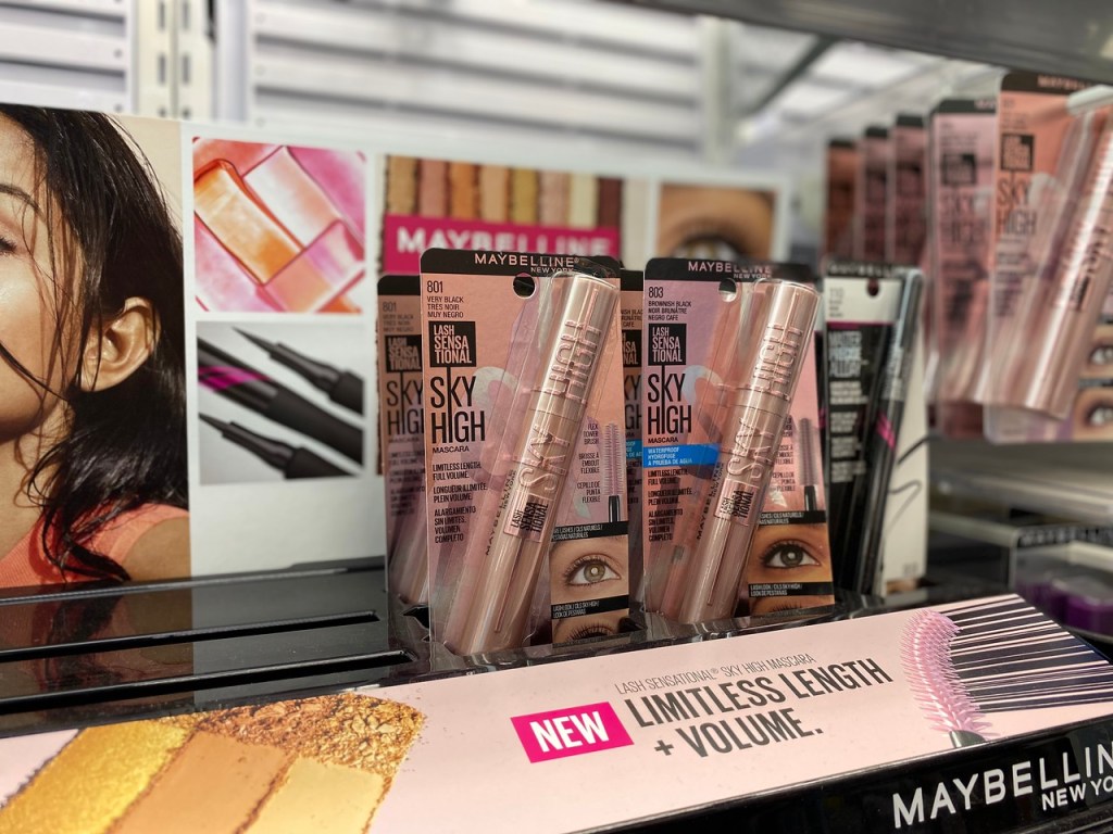 Maybelline Sky High Mascara display at CVS