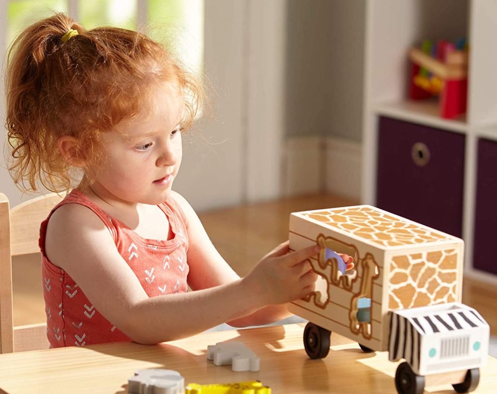 Melissa & Doug Animal Rescue Shape-Sorting Truck
