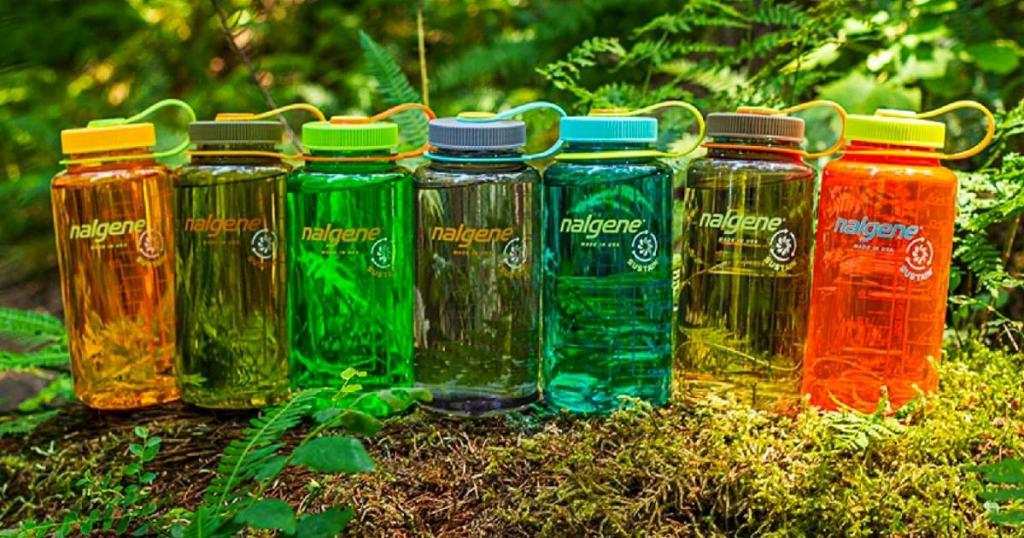nalgene sustain water bottles in multiple colors