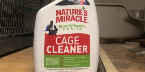 Nature’s Miracle Cage Cleaner 24oz Bottle Only $2.69 Shipped on Amazon (Regularly $8)