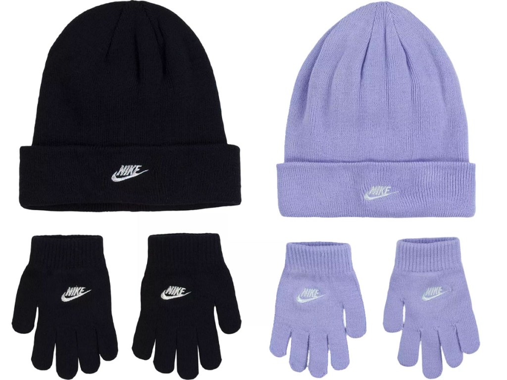 Nike gloves and beanie set