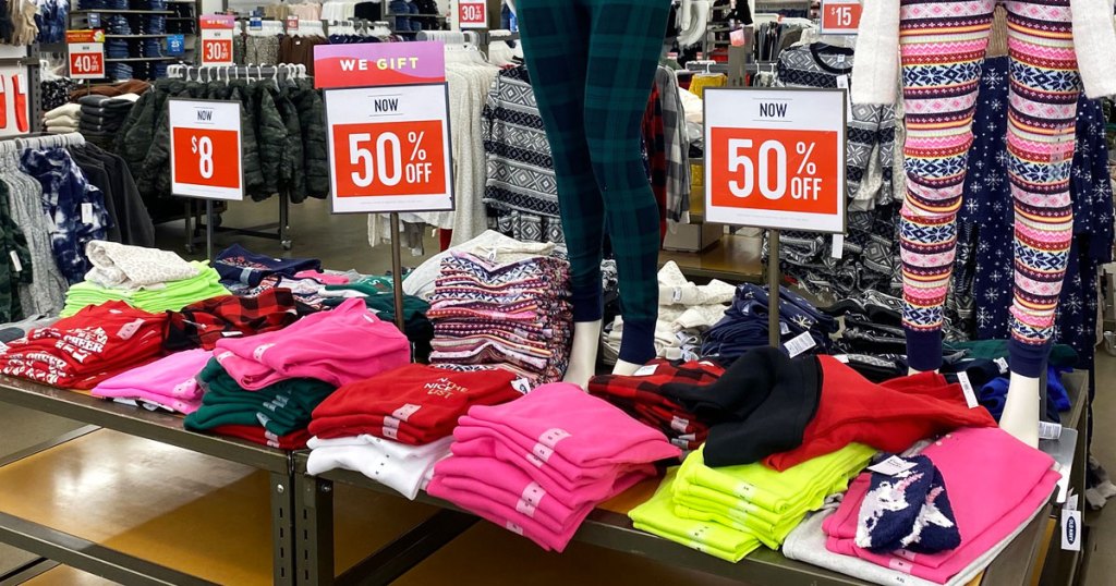 old navy apparel display