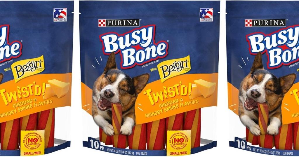 Purina Busy with Beggin' Twist'd Rawhide Dog Treats 10-Pack