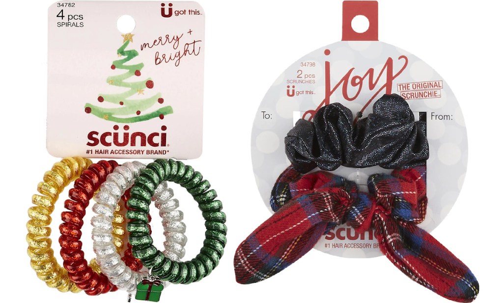 Scuncii Joy holiday scrunchies