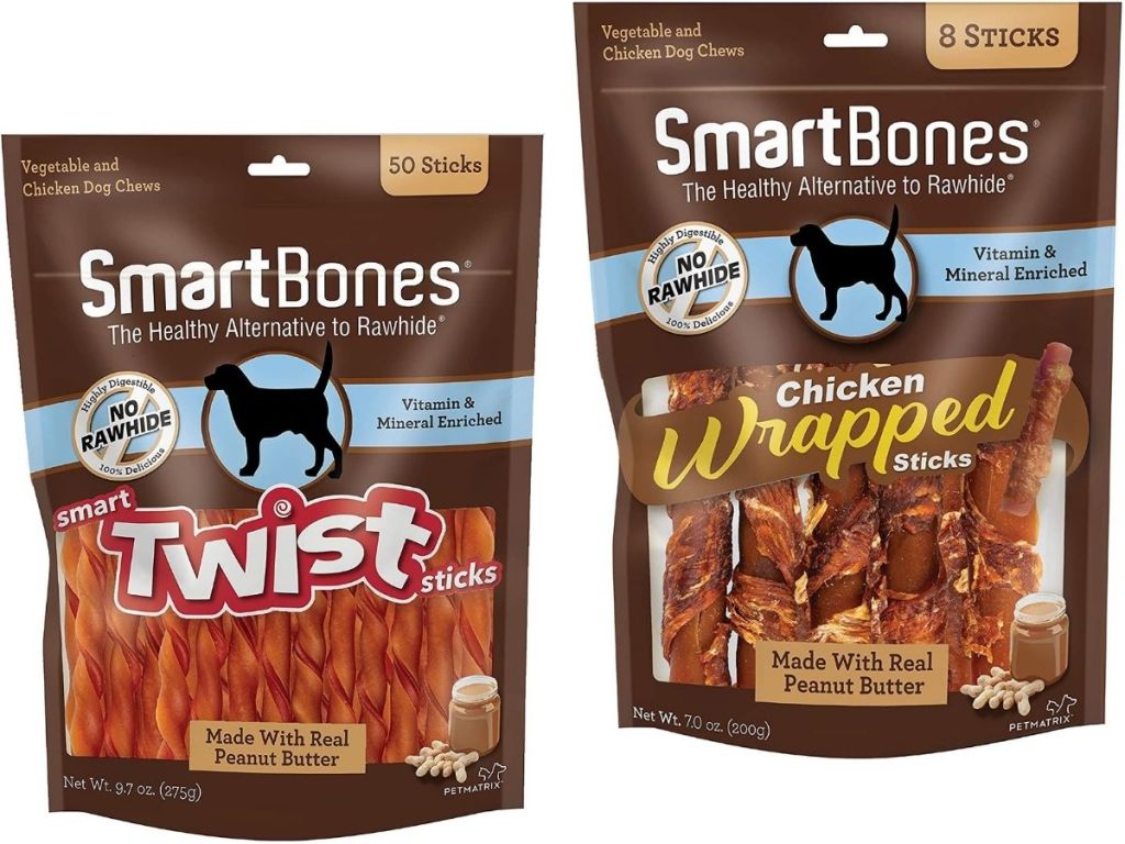 two bags of Smartbones treats