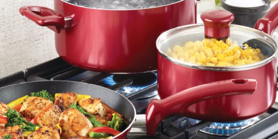 T-Fal 20-Piece Cookware Set Just $67.99 Shipped + Get $10 Kohl’s Cash (Regularly $150)