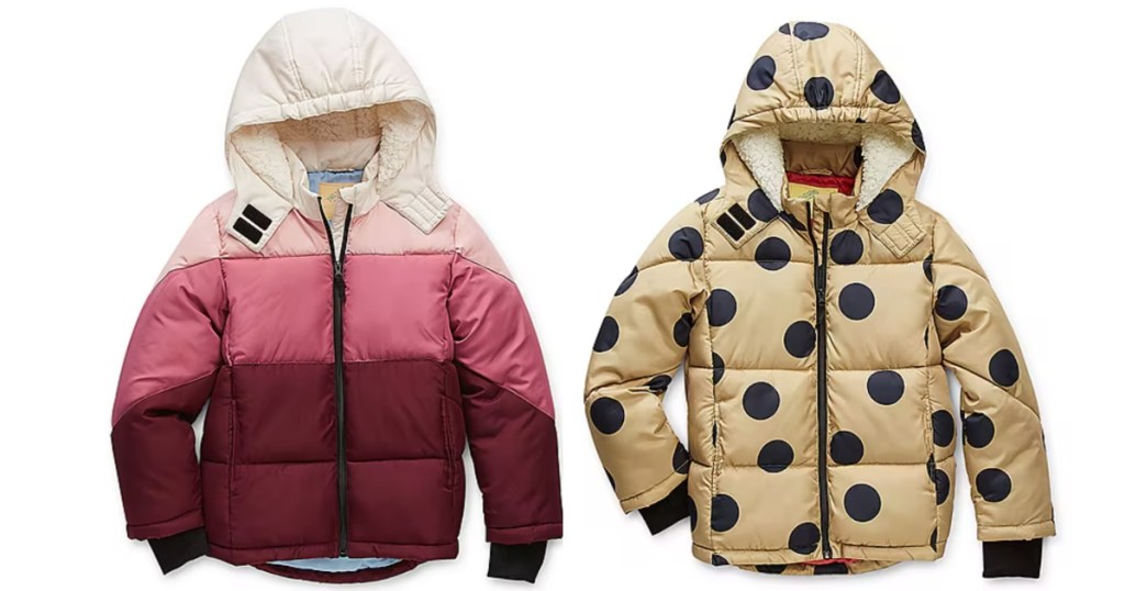  Thereabouts Little & Big Girls Hooded Heavyweight Puffer Jacket