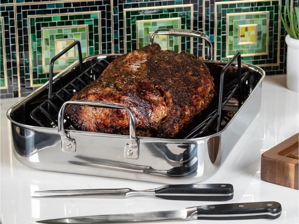 viking stainless steel roasting pan