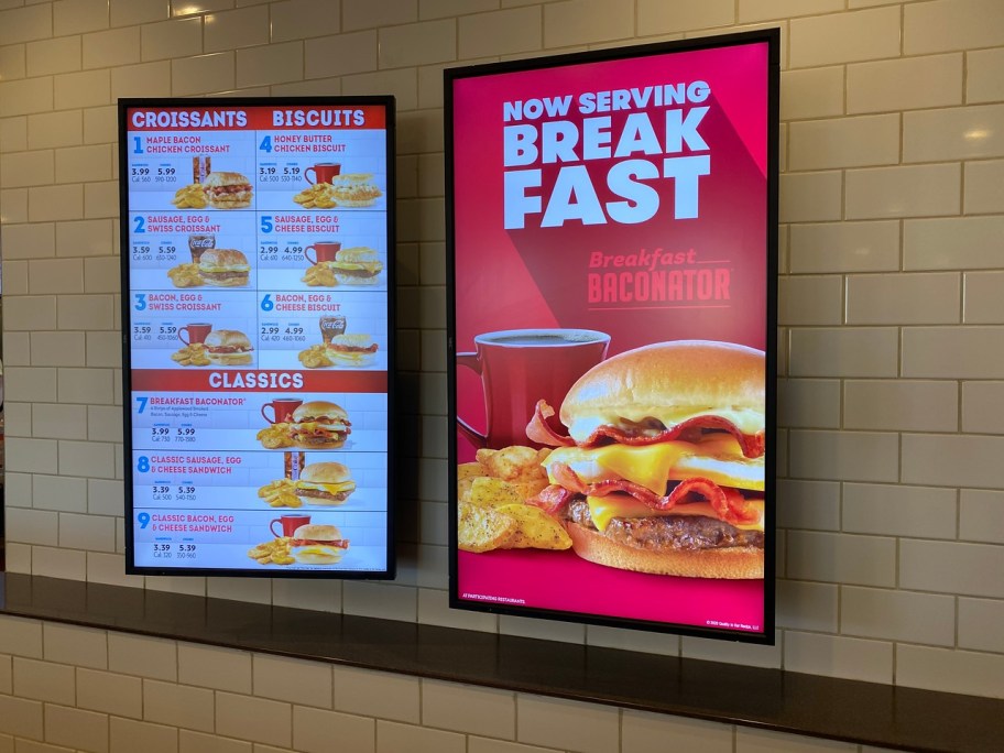 Wendy's Breakfast Menu