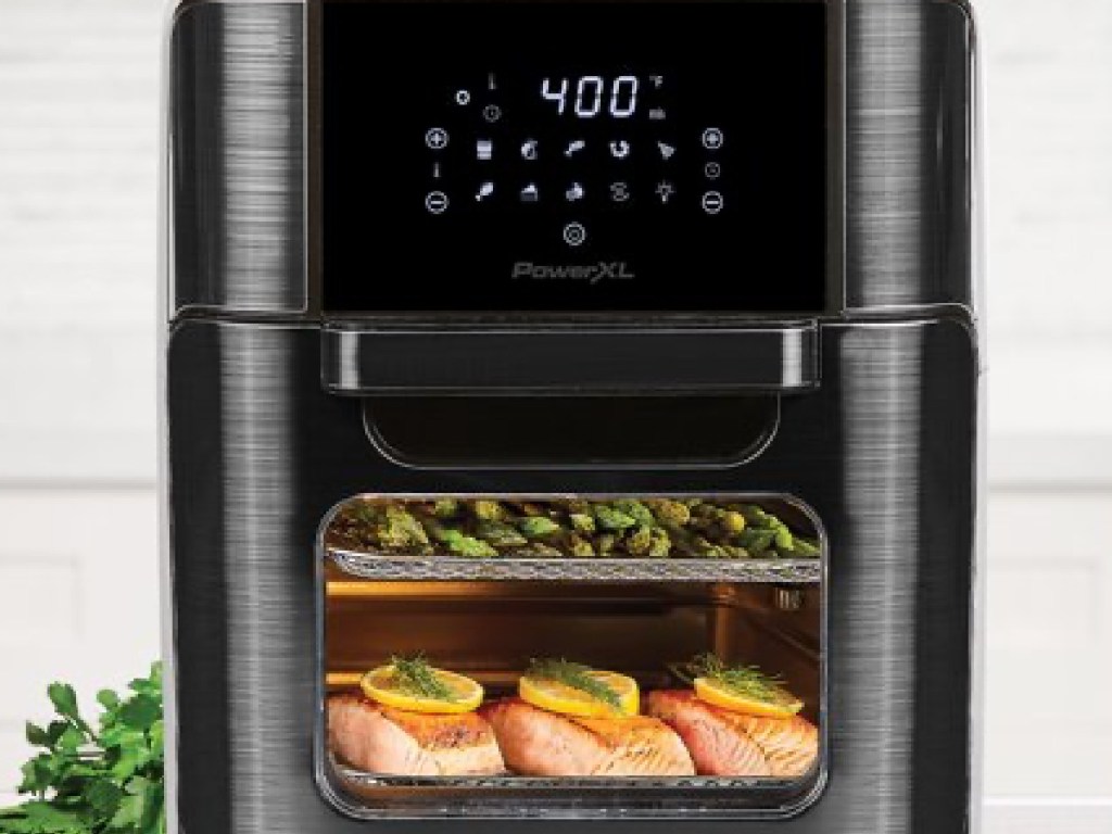 air fryer with food