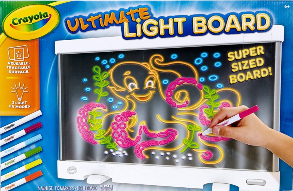 boxed Crayola light-up drawing board